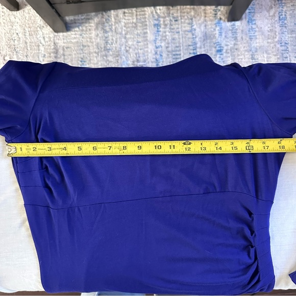 Diane von Furstenberg Joy Dress Size 14 Purple Sheath Long Sleeve - Picture 11 of 16